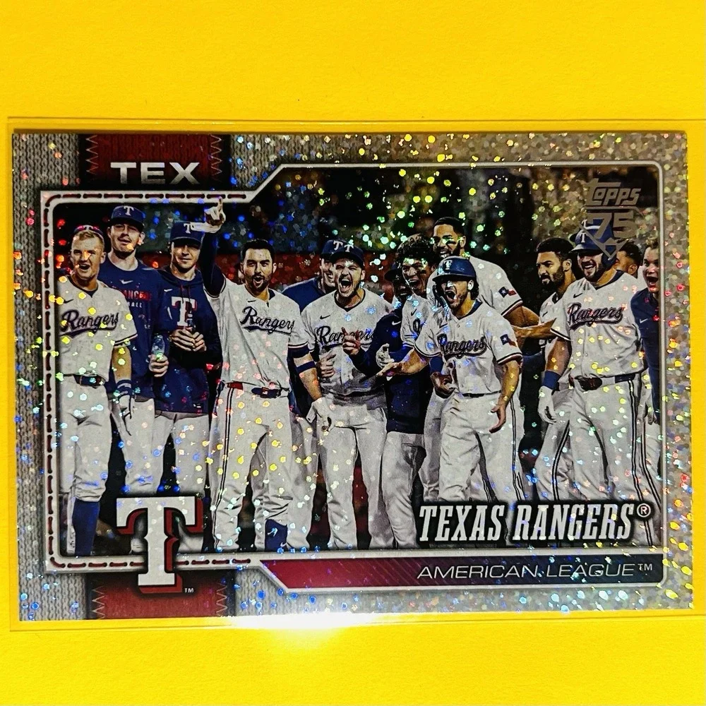 2026 Topps Series 1 Celebration Texas Rangers‎ #258 Confetti Foil Team Card